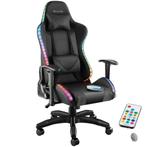 Gaming stoel Tartaros, LED, massagefunctie - zwart/zwart, Huis en Inrichting, Verzenden, Nieuw