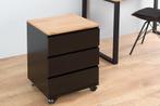 Moderne rolcontainer BIG DEAL 46cm matzwart eiken - 38430, Ophalen of Verzenden, Nieuw