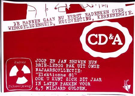 Poster tegen de politieke partij CDA gedurende verkiezingen, Verzamelen, Posters, Nieuw, Overige onderwerpen, Met lijst, Verzenden