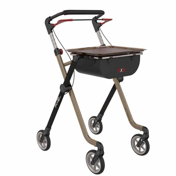 Rehasense Space Binnen rollator - Champagne/Zwart, Diversen, Verpleegmiddelen, Nieuw, Ophalen of Verzenden