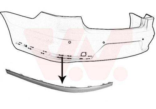 BUMPERLIJST VOOR VW PASSAT B7 EURO TYPE 2011-2014, Auto-onderdelen, Carrosserie en Plaatwerk, Nieuw, Ophalen of Verzenden