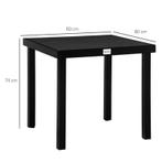 TRUUSK Tuintafel Voor 4 Personen, Eettafel, Aluminium Tafel,, Verzenden, Nieuw