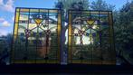 Art Nouveau Glas-in-loodraam (2) - 1910-1920