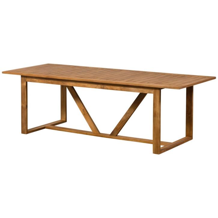 Beaver - Eettafel - Teak - Naturel - Exotan, Tuin en Terras, Tuintafels, Verzenden