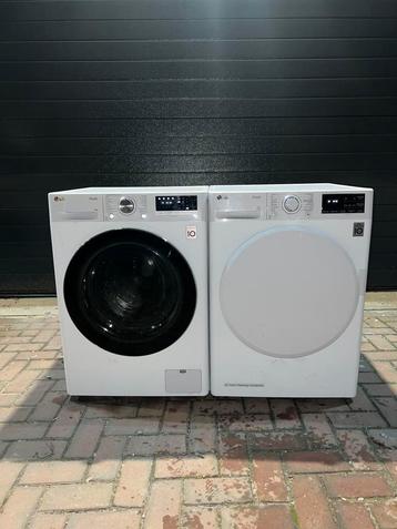 Gave LG 9KG Stoom Wi-Fi Wasmachine LG 9KG Warmtepompdroger! beschikbaar voor biedingen
