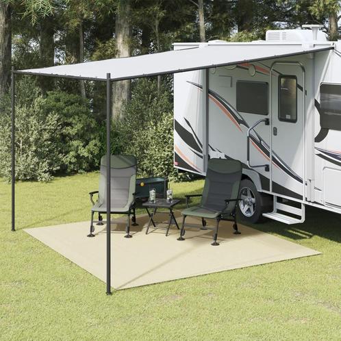 vidaXL Tenttapijt 4x3 m crèmekleurig, Caravans en Kamperen, Kampeeraccessoires, Nieuw, Verzenden
