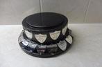 Bokaalvoet Engeland met zilveren badges - 925. zilver -
