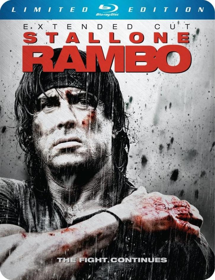 Rambo 4 Extended Cut (steelbook edition) (Blu-ray), Cd's en Dvd's, Blu-ray, Gebruikt, Verzenden