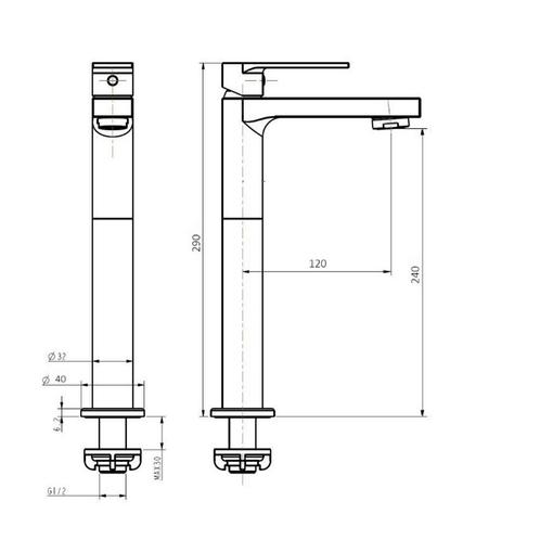 Best-Design Chrome High-Home Hoge Toiletkraan, Doe-het-zelf en Verbouw, Sanitair, Ophalen of Verzenden