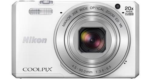 Nikon Coolpix S7000 Digitale Compact Camera - Wit, Audio, Tv en Foto, Fotocamera's Digitaal, Zo goed als nieuw, Verzenden