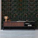 *WOONWINKEL* BePureHome Nuts Tv-meubel Zwart Met Walnoot, Huis en Inrichting, Kasten | Televisiemeubels, Verzenden, Nieuw