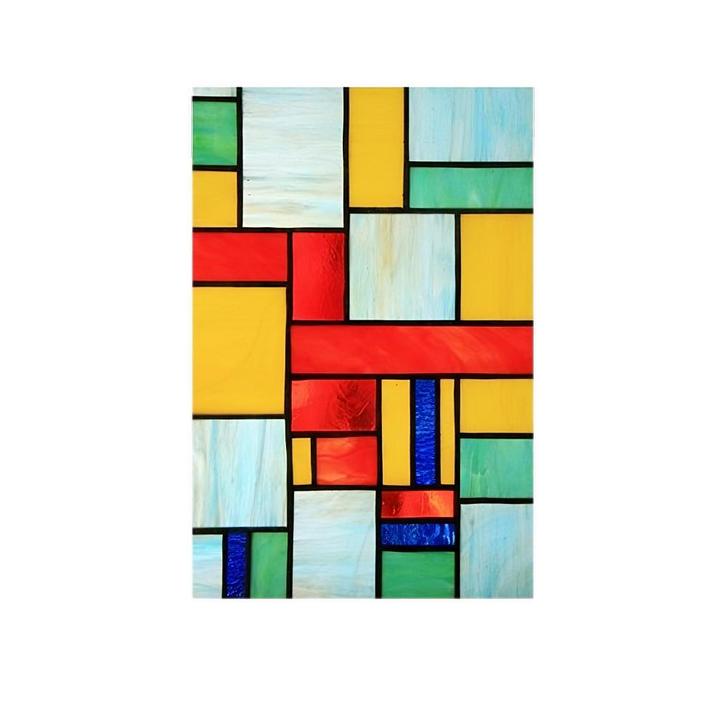 Raamfolie Glas In Lood Zelfklevend Gekleurd 60x120, Verzamelen, Overige Verzamelen, Verzenden