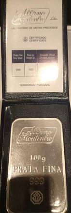 100 gram - Zilver .999 - Albino Moutinho - Met certificaat