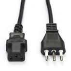 C13 kabel | Nedis | 2 meter (Italië), Computers en Software, Pc- en Netwerkkabels, Verzenden, Nieuw