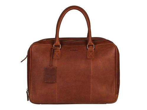 Burkely Antique Avery Unisex Laptoptas 15.6 - Cognac, Huis en Inrichting, Woonaccessoires | Overige, Zo goed als nieuw, Verzenden