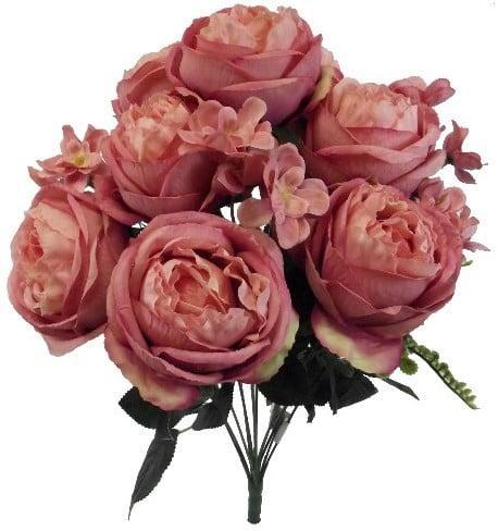 Pioen Boeket Grote Pioenen Vintage Pink Zijden per stuk, Huis en Inrichting, Woonaccessoires | Kunstplanten en Kunstbloemen, Nieuw