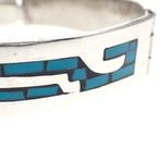 Zilveren armband met emaille mozaïek; Mexico | Ø 62 mm, Sieraden, Tassen en Uiterlijk, Ophalen of Verzenden, Gebruikt, Overige kleuren