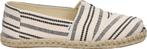 Toms - Maat 41 - Alpargata Strip instapschoen - Wit zwart, Kleding | Dames, Schoenen, Verzenden, Nieuw