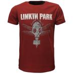 Linkin Park Dragon Fly Gas Mask T-Shirt Rood - Officiële, Kleding | Heren, Verzenden, Nieuw