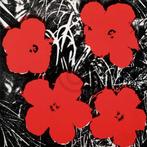 Kunstdruk Andy Warhol - Flowers Red 1964 91x91cm, Huis en Inrichting, Woonaccessoires | Schilderijen, Tekeningen en Foto's, Verzenden