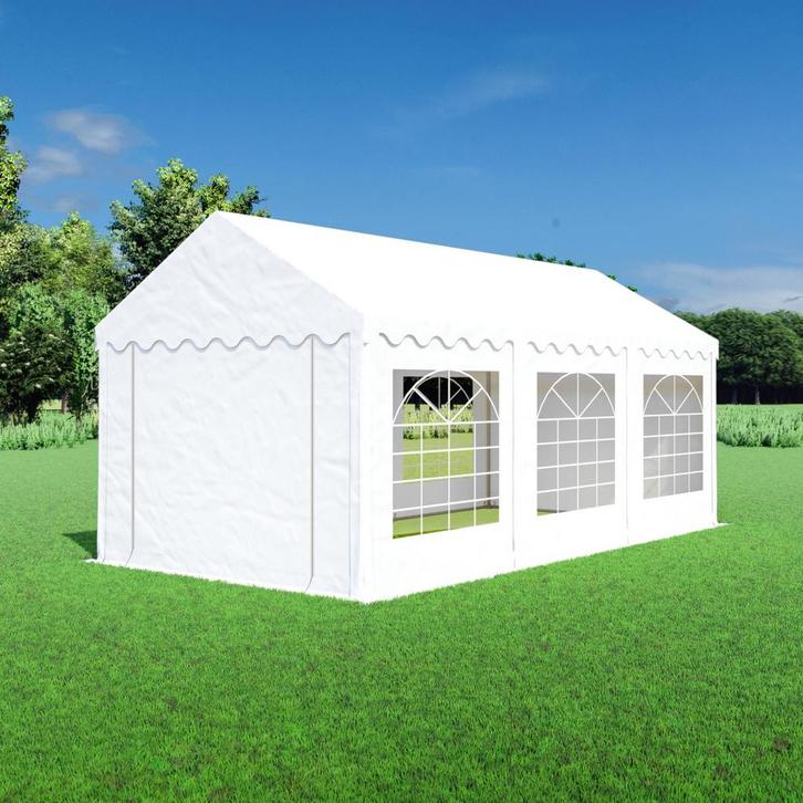 Partytent 3x6 PVC - Classic | Wit, Tuin en Terras, Partytenten, Minder dan 4 meter, 5 tot 8 meter, 2 meter of meer, Nieuw, Partytent