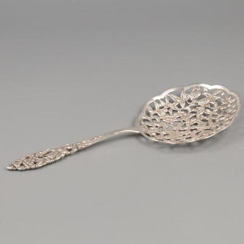 H. Nieuwold (Groningen) - Natfruitschep *NO RESERVE* - Lepel, Antiek en Kunst, Antiek | Goud en Zilver