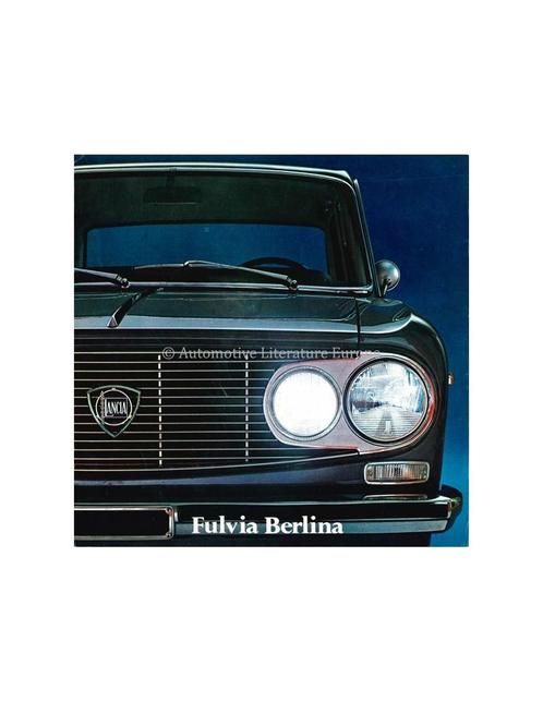1971 LANCIA FULVIA BERLINA BROCHURE, Boeken, Auto's | Folders en Tijdschriften