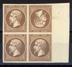 Frankrijk 1853 - Proefdruk van de 20c bruine uitgifte, Gestempeld