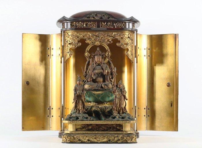 Happi Benzaiten Statue with Bishamonten and a Benzaiten, Antiek en Kunst, Antiek | Overige Antiek