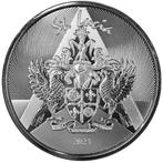 St. Lucia Coat of Arms 1 oz 2023 (25.000 oplage), Postzegels en Munten, Munten | Amerika, Zilver, Losse munt, Verzenden, Midden-Amerika