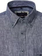 Linnen Casa Moda Blauw Overhemd Button Down Boord, Verzenden, Nieuw, Blauw