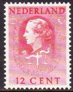 Nederland 1951 - Postfrisse 12 cent dienstzegel  cour, Postzegels en Munten, Postzegels | Nederland, Gestempeld