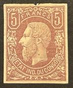 Belgisch-Congo 1886 - Belgisch Congo - Leopold II - 5fr Lila, Gestempeld
