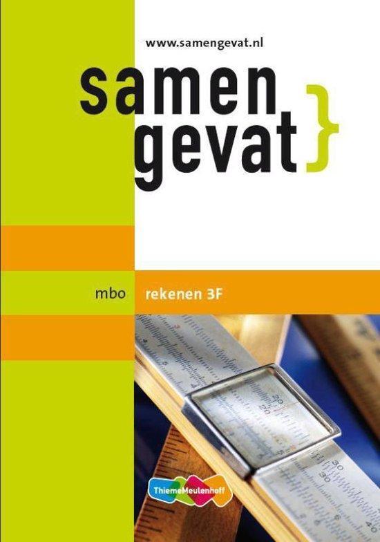 9789006840490 Samengevat - Rekenen 3F Mbo | Tweedehands, Boeken, Schoolboeken, Zo goed als nieuw, Verzenden