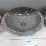 Waskom Natuursteen W01 Marmo Grijs 40x40x15 cm, Doe-het-zelf en Verbouw, Sanitair, Ophalen of Verzenden, Nieuw, Overige typen