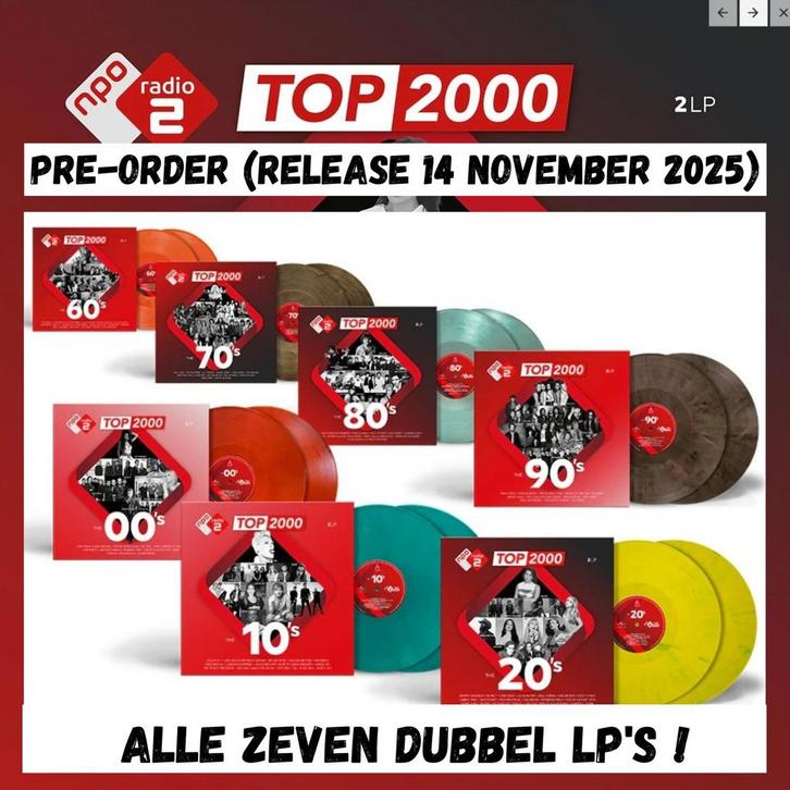 VARIOUS - TOP 2000 - COMPLETE SERIE (Vinyl LP), Cd's en Dvd's, Vinyl | Pop