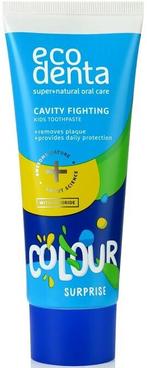 ECODENTA CAVITY FIGHTING COLOUR SUPRISE KIDS TOOTHPASTE TA.., Verzenden, Nieuw