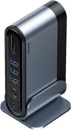 BASEUS 17-in-1 Type-C to HDMI/RJ45/USB/SD/TF/3.5mm Audio, Verzenden, Zo goed als nieuw