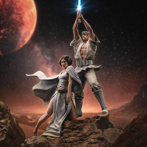 Star Wars Deluxe Art Scale Statue 1/10 Luke and Leia 41 cm, Verzamelen, Star Wars, Nieuw, Ophalen of Verzenden