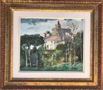 Rafael Griera Calderón (1934–2018) - Paisaje con iglesia, Antiek en Kunst