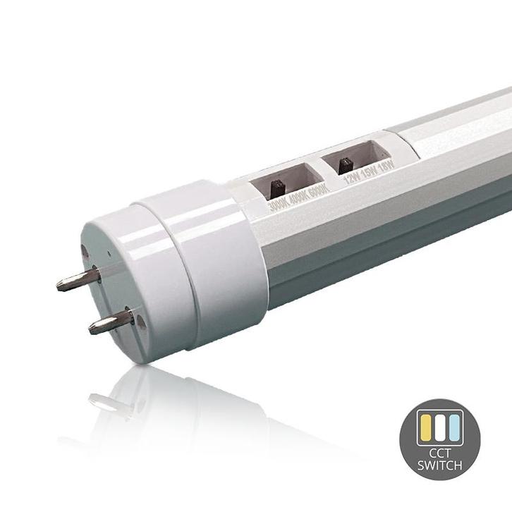 Luxar LED TL-Buis T8 120cm 12W-18W 3000K-6000K CCT-Switch, Huis en Inrichting, Lampen | Losse lampen, Nieuw, Overige fittingen