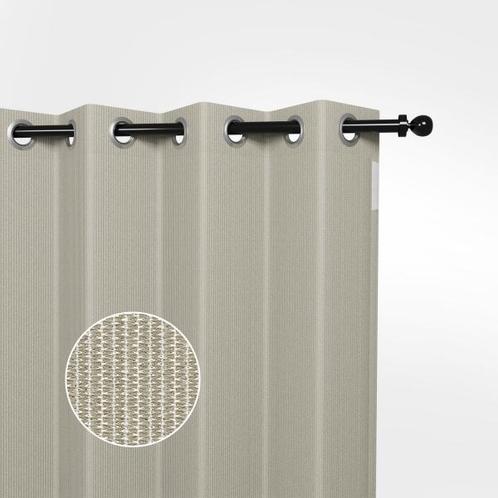 Buitengordijn HDPE met RVS ringen Sahara Sand, Tuin en Terras, Schaduwdoeken