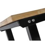 Werkbank zwart 150 cm met hardhouten blad en, Doe-het-zelf en Verbouw, Ophalen of Verzenden, Nieuw