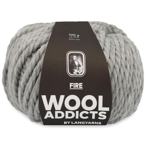 WoolAddicts Fire - 03 lichtgrijs mix - Merinowol Garen, Hobby en Vrije tijd, Breien en Haken, Ophalen of Verzenden