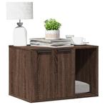 vidaXL Kattenbakkast 60x40x40 cm bewerkt hout bruin, Dieren en Toebehoren, Katten-accessoires, Verzenden, Nieuw