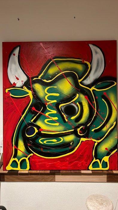 Fabian (1967) - El toro, Antiek en Kunst, Kunst | Schilderijen | Modern