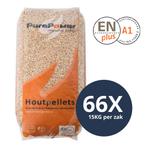 PURE POWER - Houtpellets - ENplus A1 - Per losse zak - 66, Ophalen of Verzenden