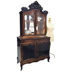 Hollands Bonheur Vitrinekast zilverkast  Gesigneerd Horrix c, Ophalen of Verzenden