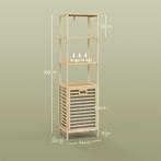 TRUUSK Badkamerplank - Met Wasverzamelaar - 3 Planken - Bamb, Huis en Inrichting, Woonaccessoires | Wandplanken en Boekenplanken