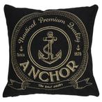 gobelin kussen antraciet anchor 45x45cm*, Huis en Inrichting, Woonaccessoires | Overige, Verzenden, Nieuw